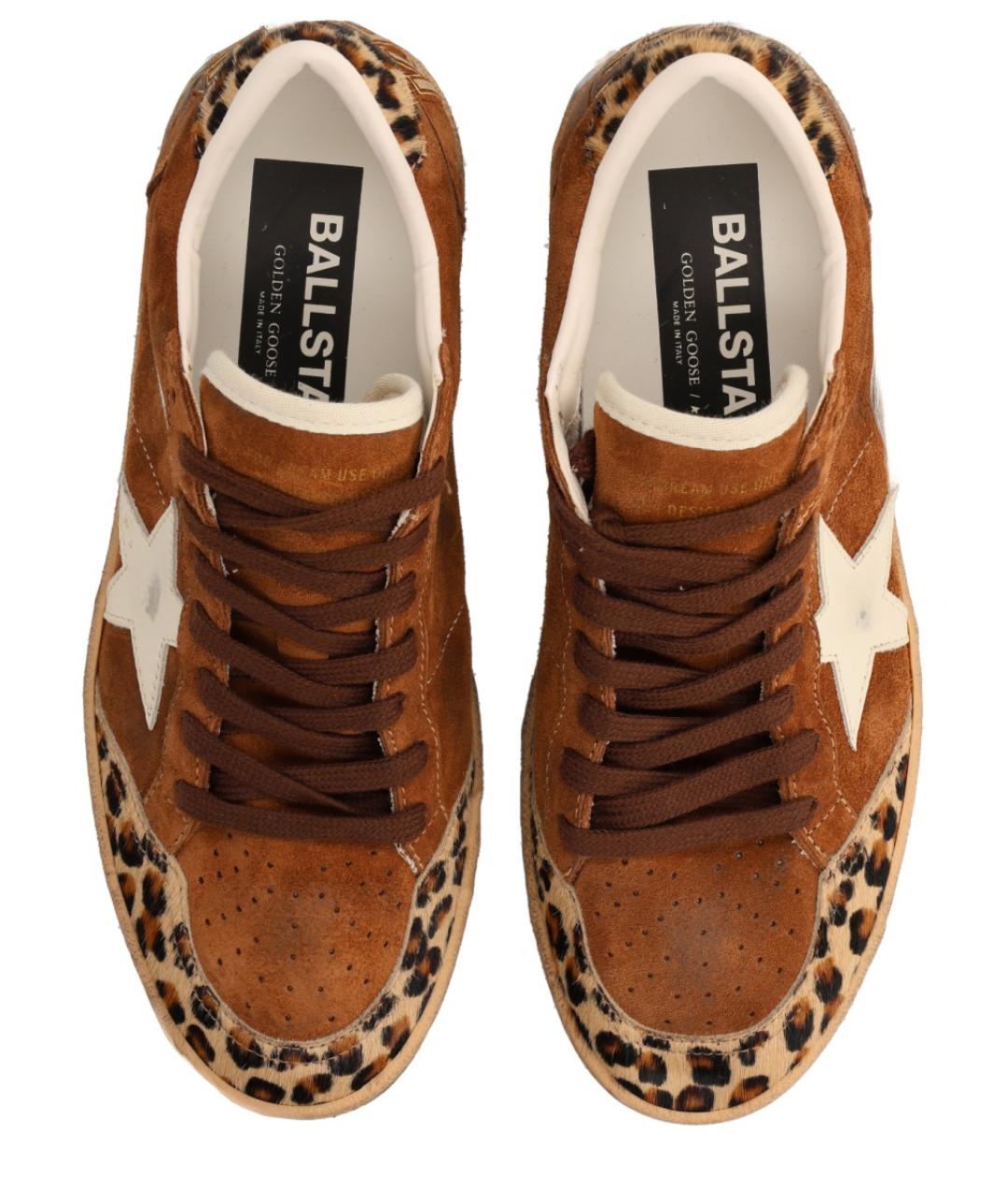 GOLDEN GOOSE DELUXE BRAND Коричневые замшевые кеды, фото 5