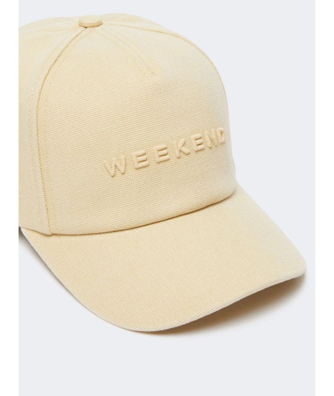 WEEKEND MAX MARA Бежевая хлопковая кепка, фото 2