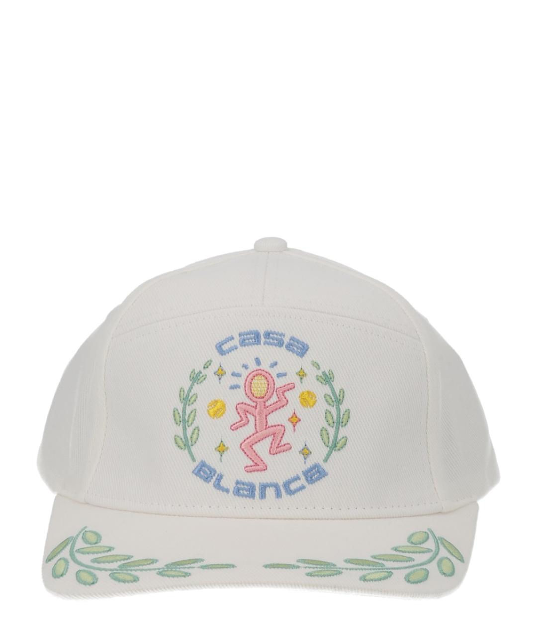 CASABLANCA Белая хлопковая кепка, фото 1