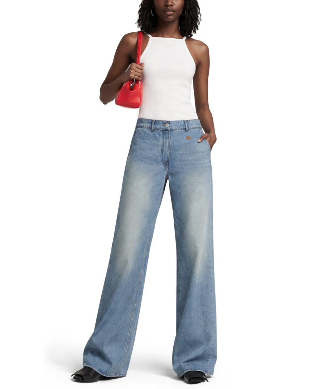 COURREGES Белая хлопковая майка, фото 2