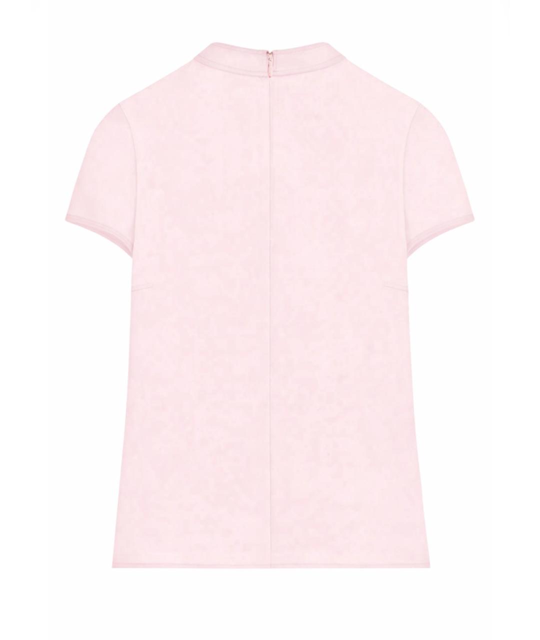 COURREGES Розовая полиэстеровая футболка, фото 3