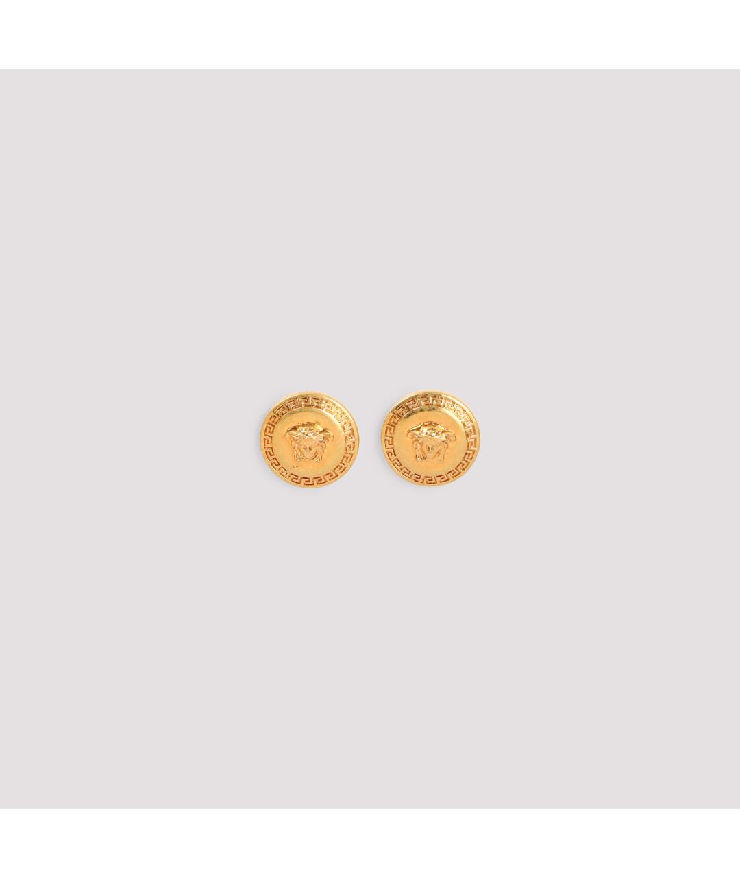 VERSACE Золотые металлические серьги, фото 5