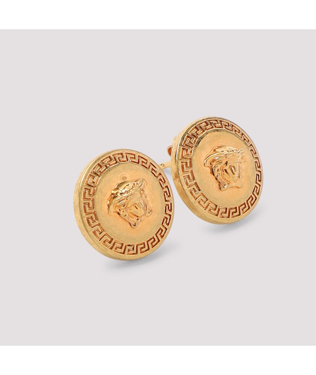 VERSACE Золотые металлические серьги, фото 3