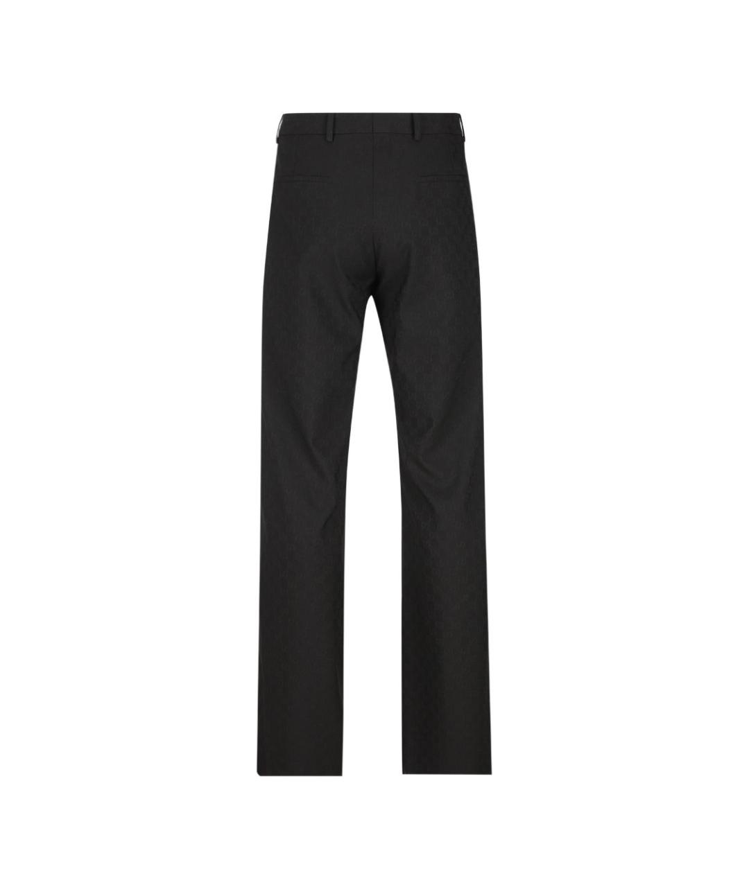 GUCCI Черные полиэстеровые повседневные брюки, фото 4