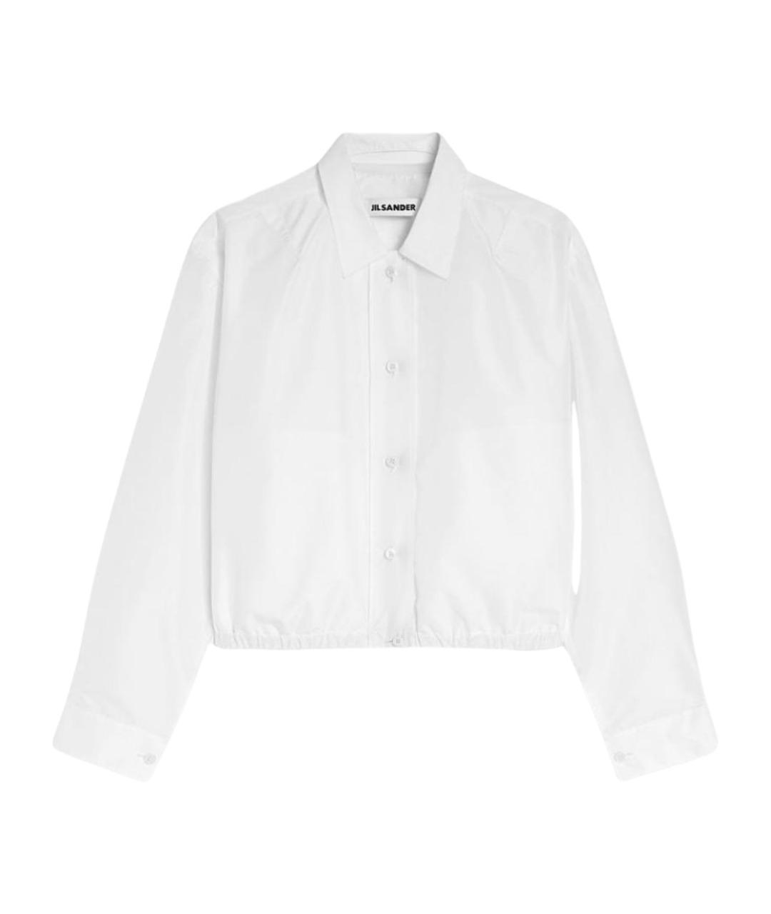 JIL SANDER Белая полиэстеровая куртка, фото 1