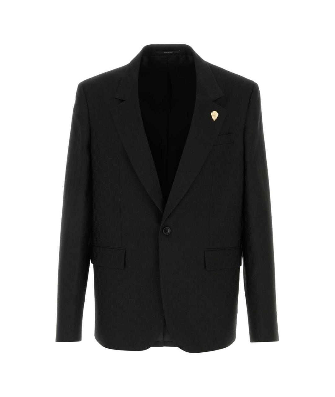 GUCCI Черный полиэстеровый пиджак, фото 1