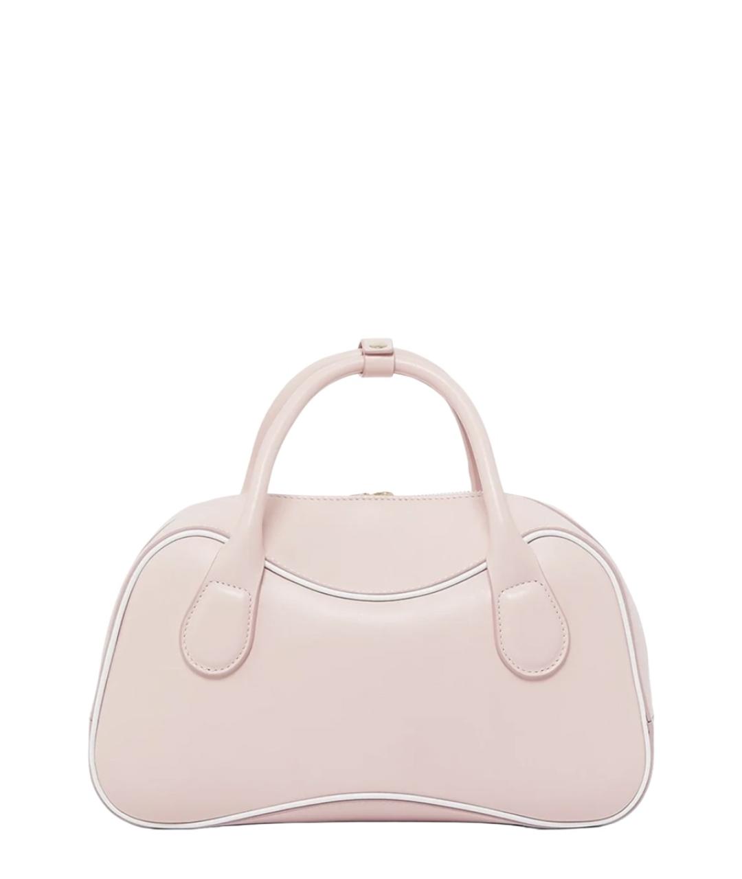 CASABLANCA Розовая кожаная сумка с короткими ручками, фото 4