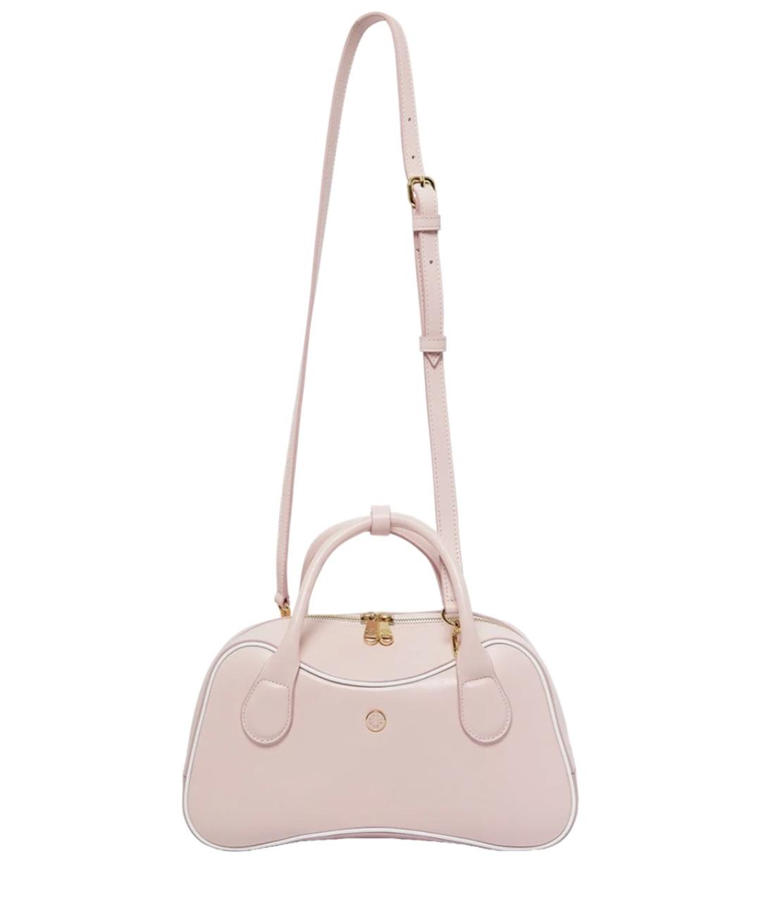 CASABLANCA Розовая кожаная сумка с короткими ручками, фото 2