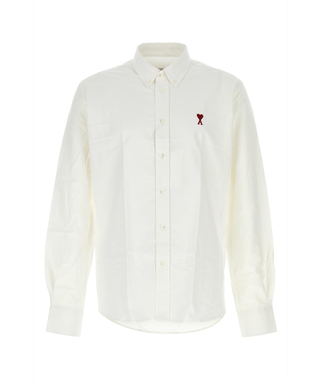 Ami Paris Белая хлопковая кэжуал рубашка, фото 1