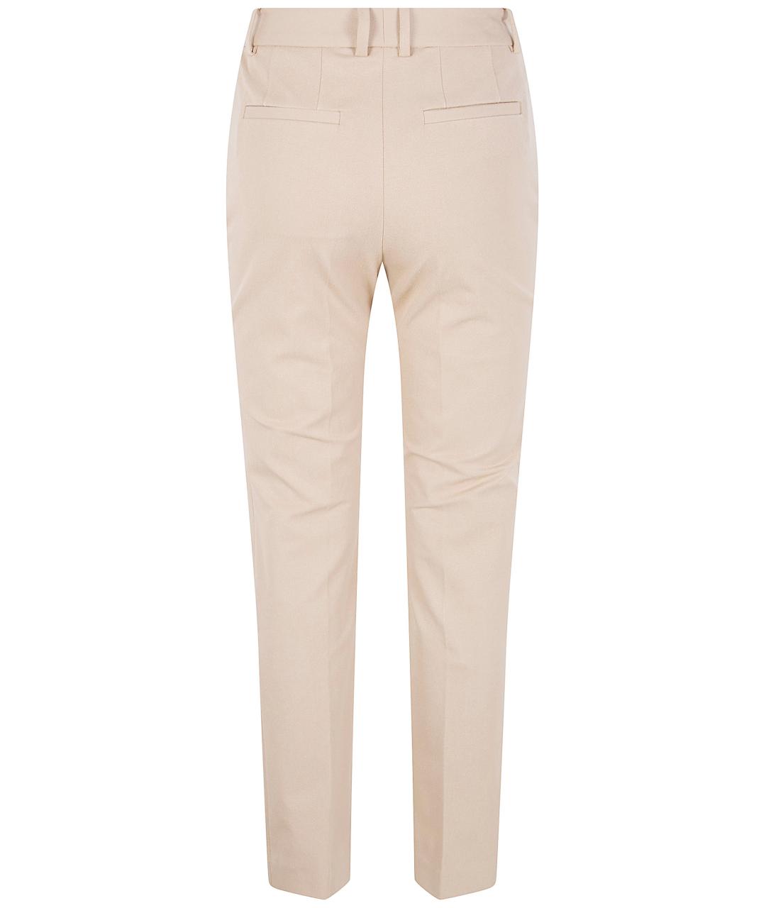 JOSEPH Бежевые хлопковые прямые брюки, фото 2