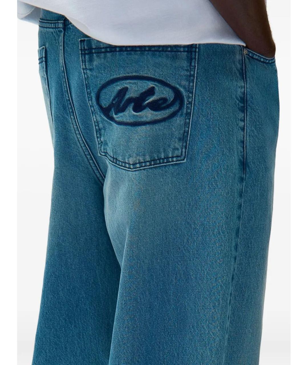 ARTE ANTWERP Синие хлопковые прямые джинсы, фото 2