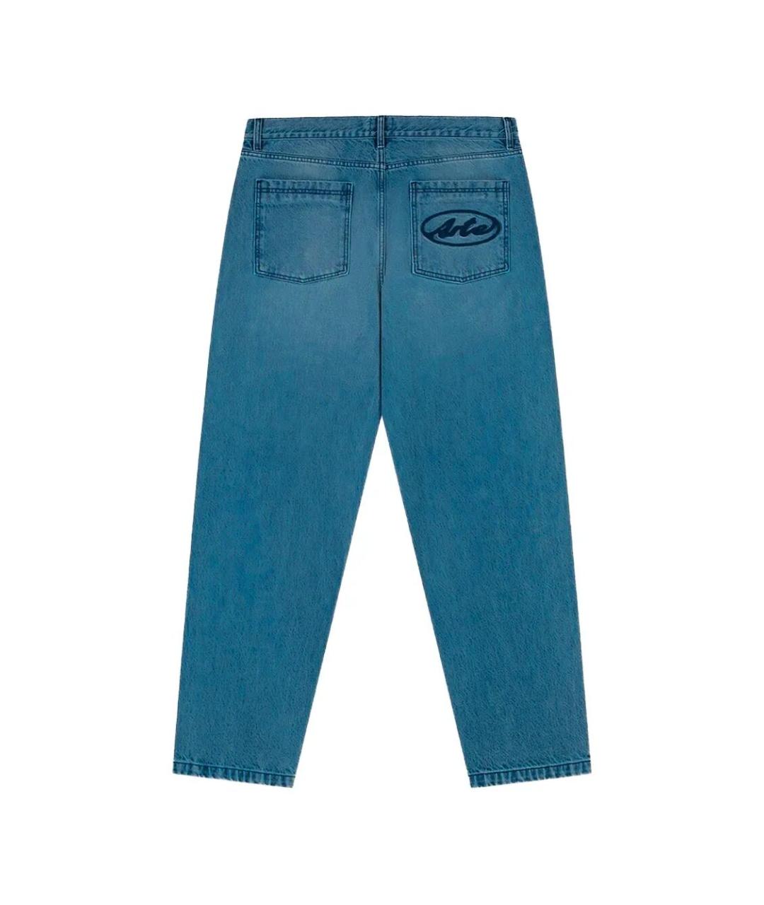 ARTE ANTWERP Синие хлопковые прямые джинсы, фото 3