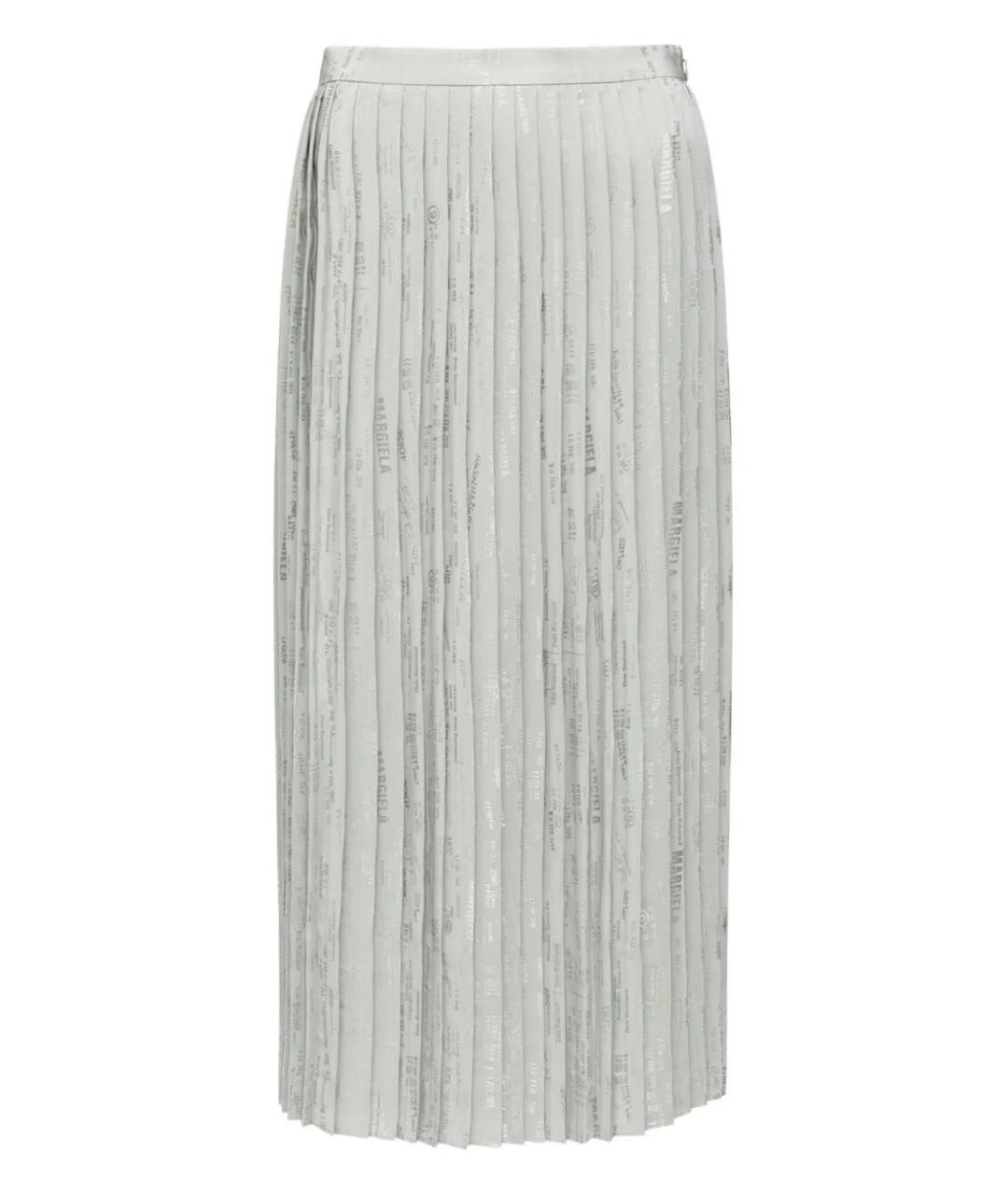 MM6 MAISON MARGIELA Серая вискозная юбка макси, фото 1