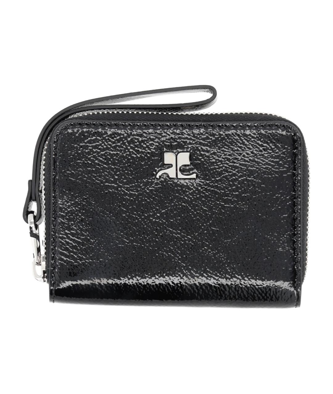 COURREGES Черный кожаный кошелек, фото 1