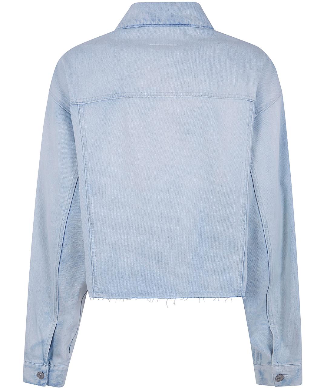 MM6 MAISON MARGIELA Синяя хлопковая куртка, фото 2