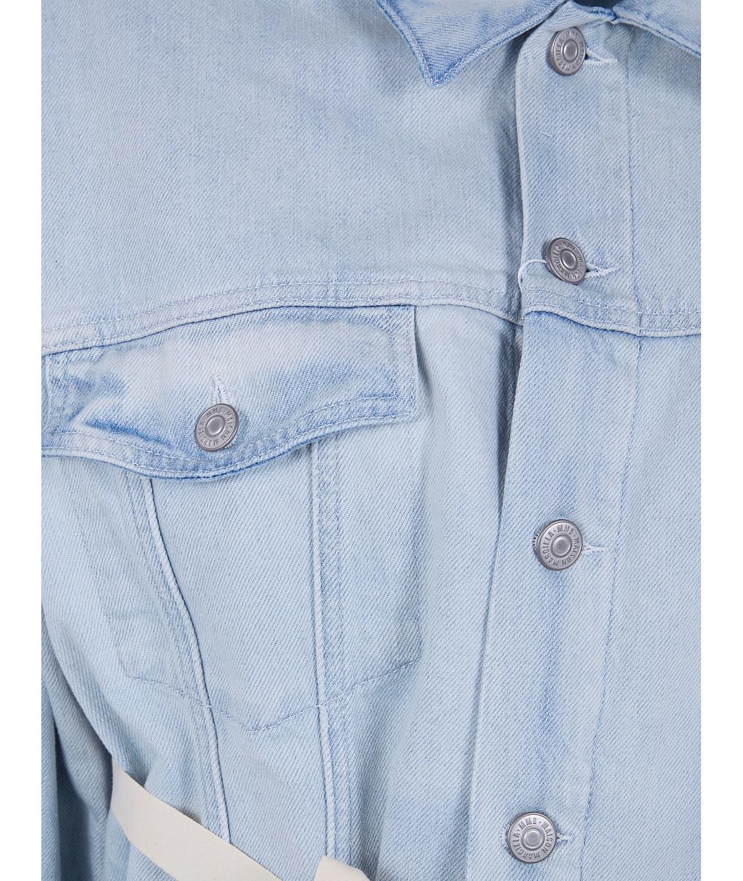 MM6 MAISON MARGIELA Синяя хлопковая куртка, фото 3