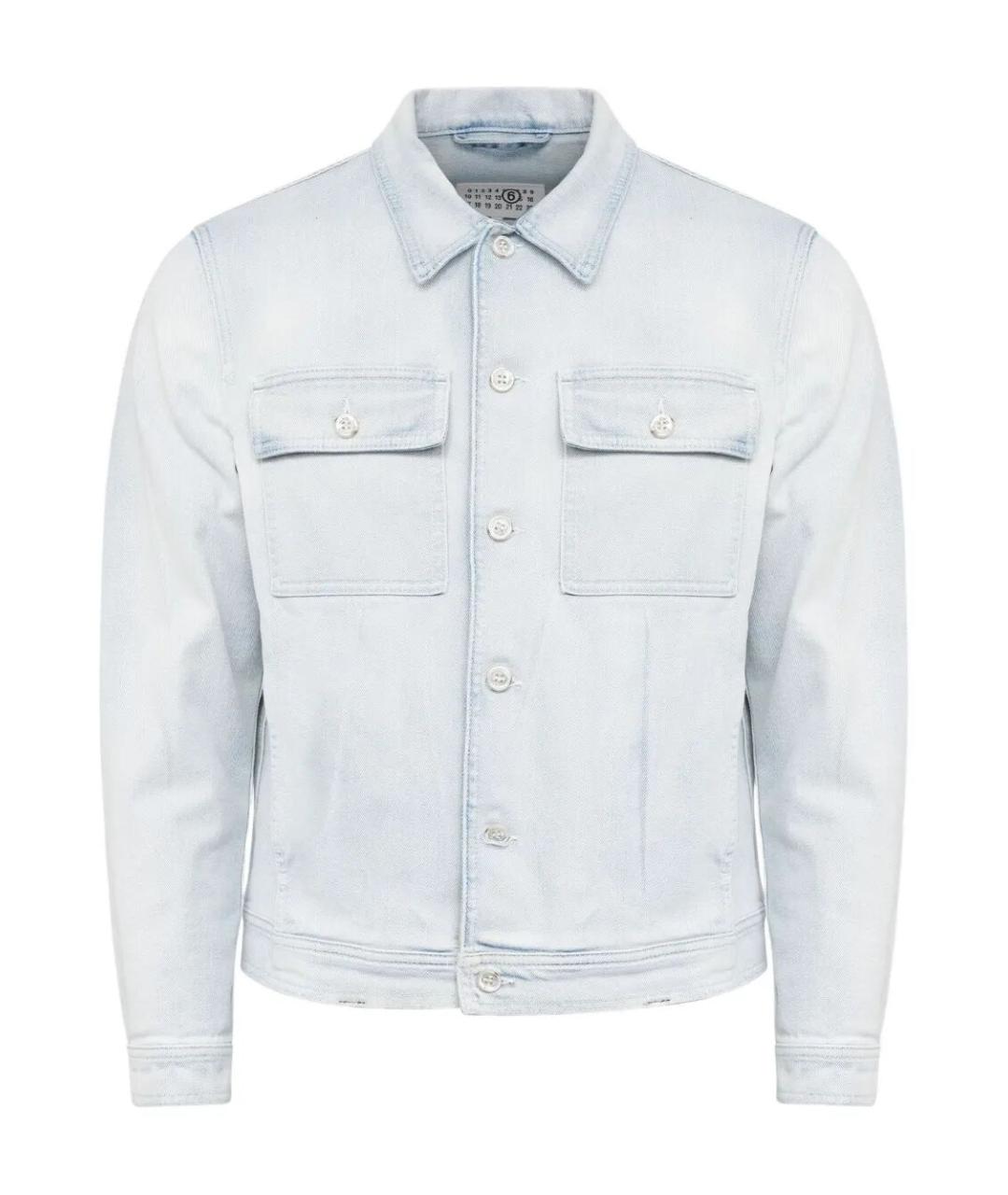 MM6 MAISON MARGIELA Синяя хлопковая куртка, фото 1