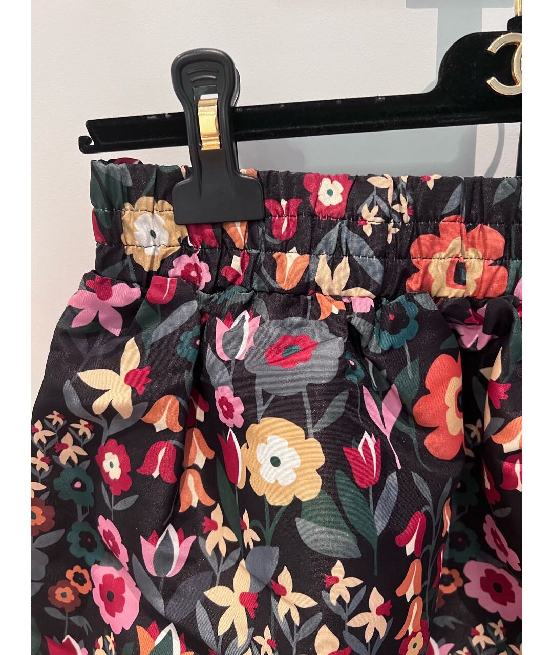 RED VALENTINO Мульти полиэстеровая юбка мини, фото 4