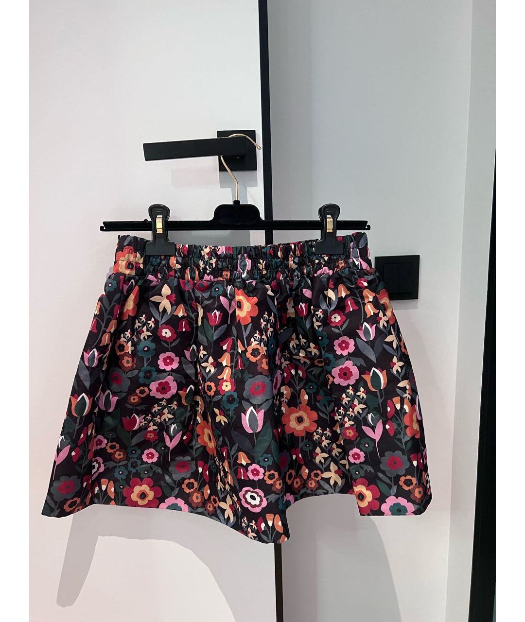 RED VALENTINO Мульти полиэстеровая юбка мини, фото 2