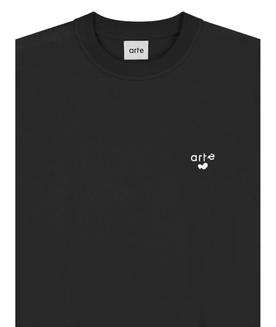 ARTE ANTWERP Черная хлопковая футболка, фото 2