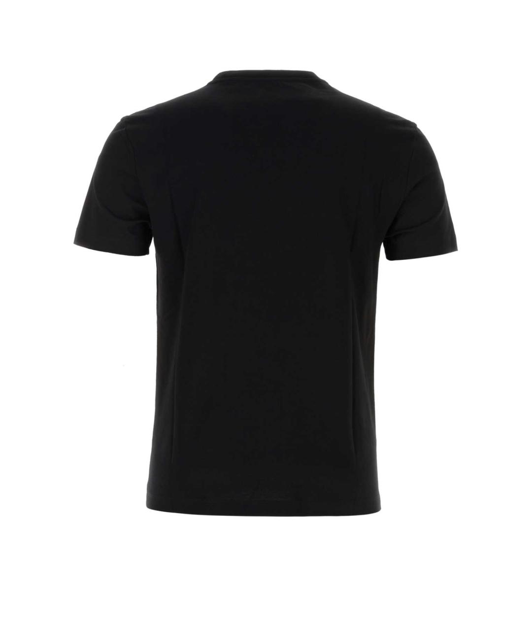 VERSACE Черная хлопковая футболка, фото 2