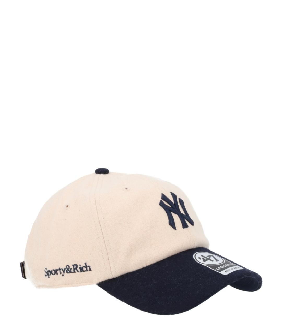 SPORTY AND RICH Бежевая шерстяная кепка, фото 3