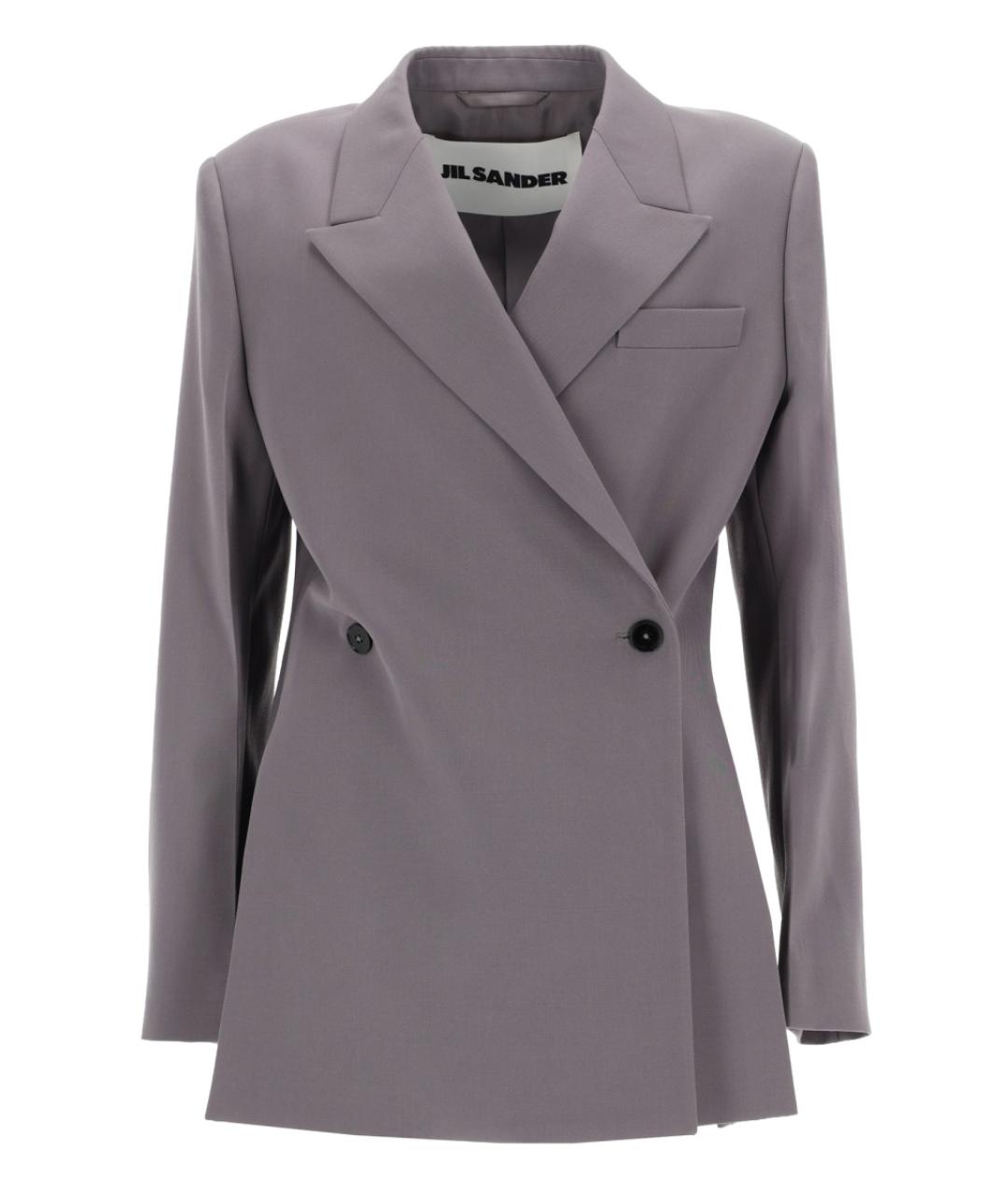 JIL SANDER Серый шерстяной жакет/пиджак, фото 1