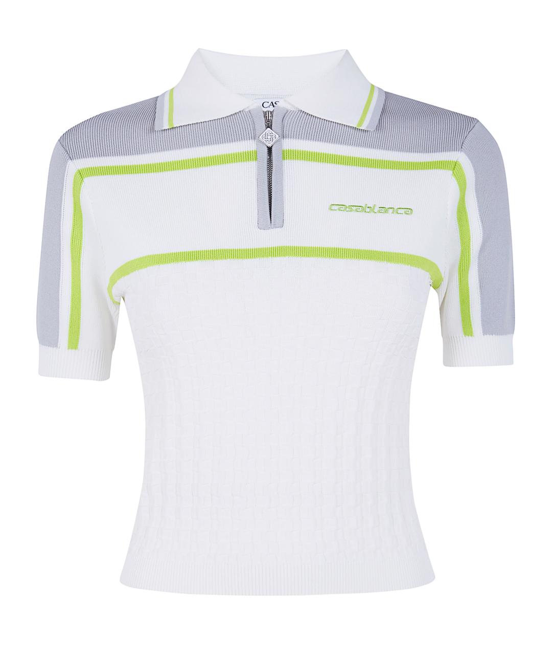 CASABLANCA Белая полиамидовая футболка, фото 1