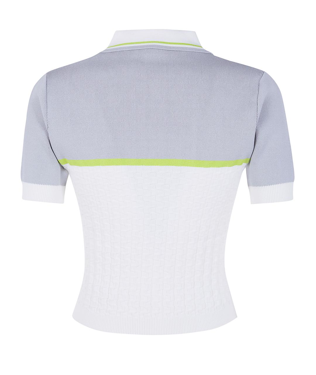 CASABLANCA Белая полиамидовая футболка, фото 2