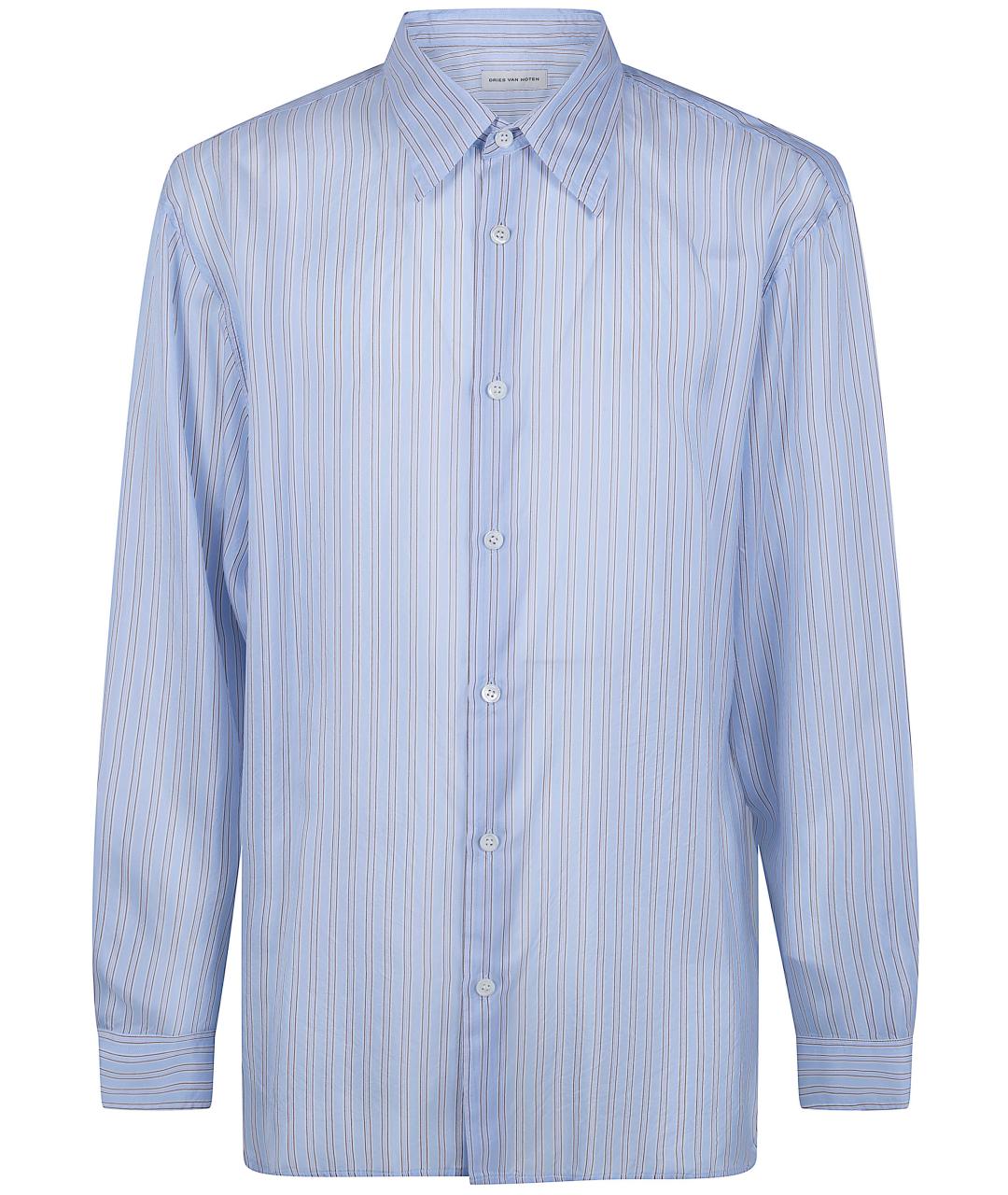 DRIES VAN NOTEN Голубая кэжуал рубашка, фото 1