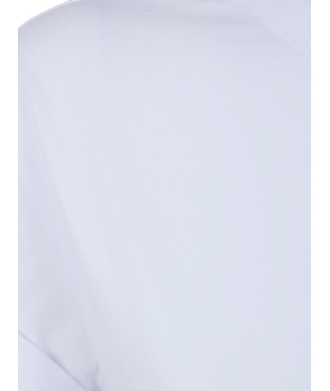 BRUNELLO CUCINELLI Белая хлопковая футболка, фото 3