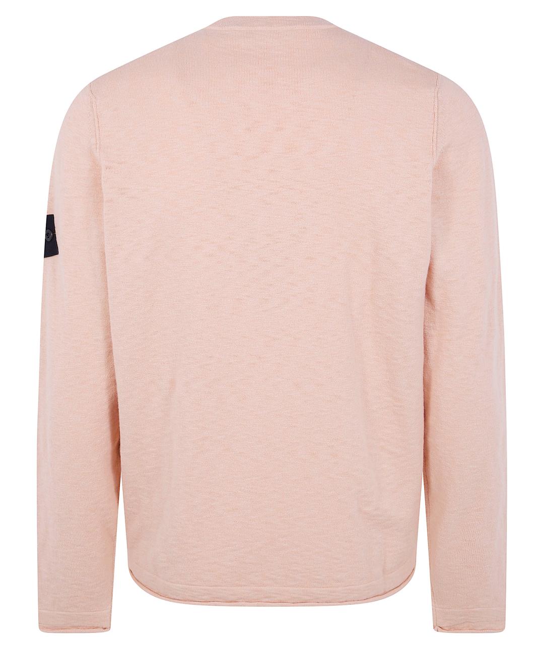 STONE ISLAND Розовый хлопковый джемпер / свитер, фото 2