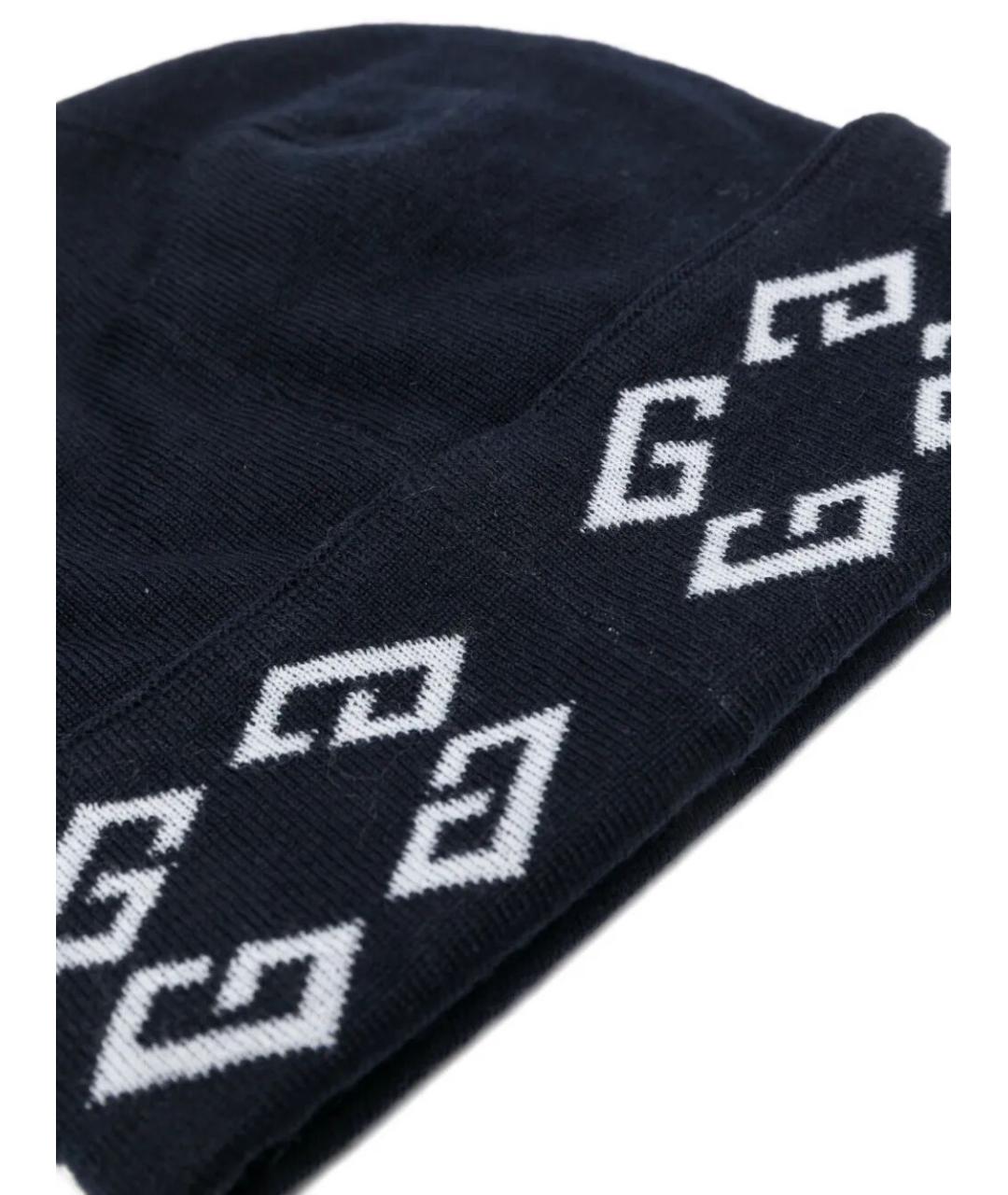 GIVENCHY Синяя шерстяная шапка, фото 2