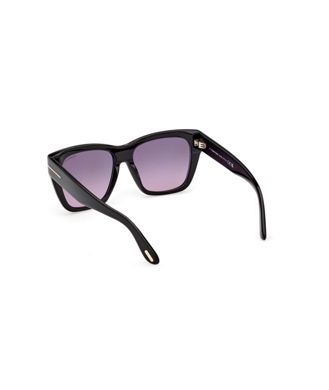 TOM FORD Черные пластиковые солнцезащитные очки, фото 3