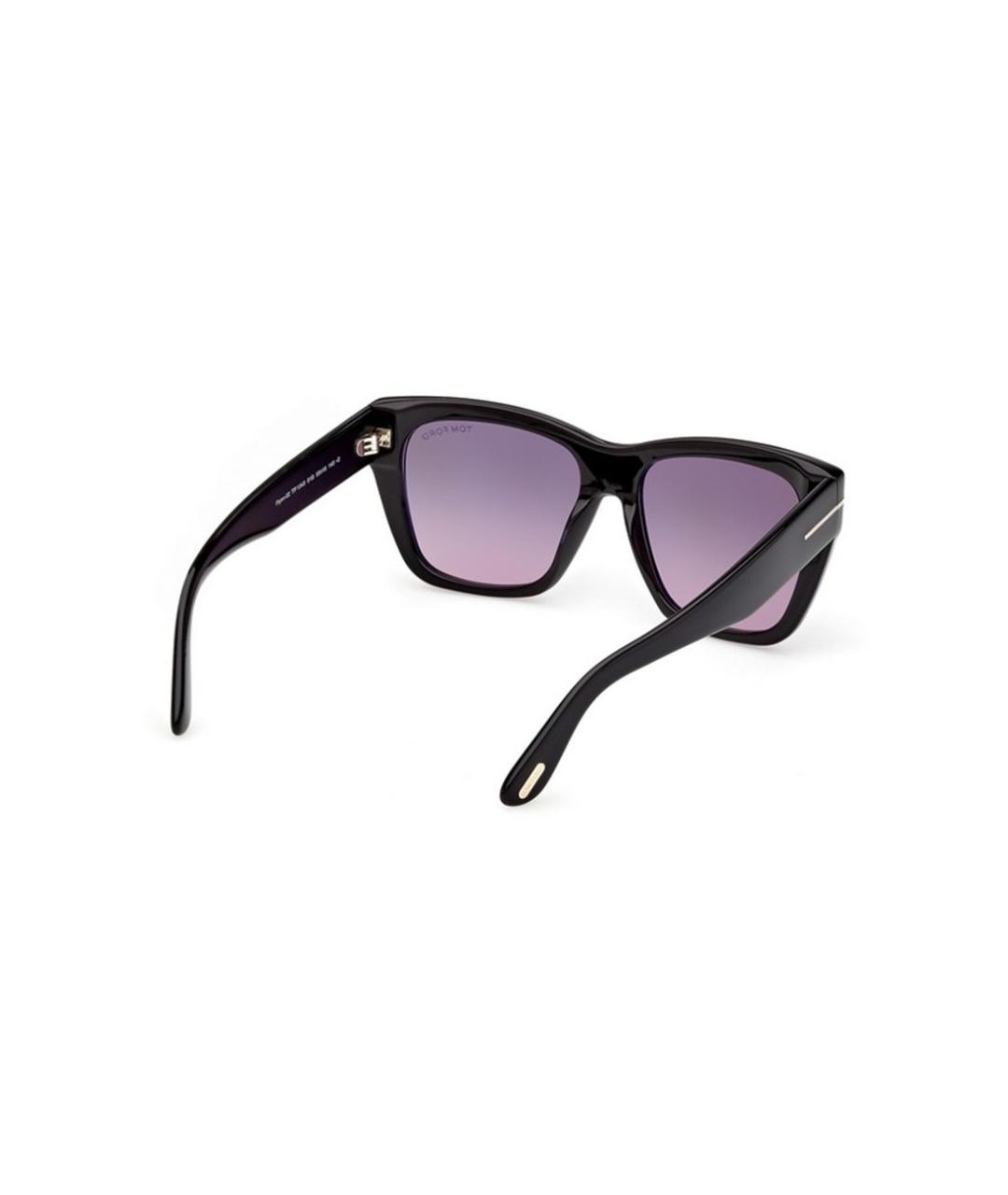 TOM FORD Черные пластиковые солнцезащитные очки, фото 5
