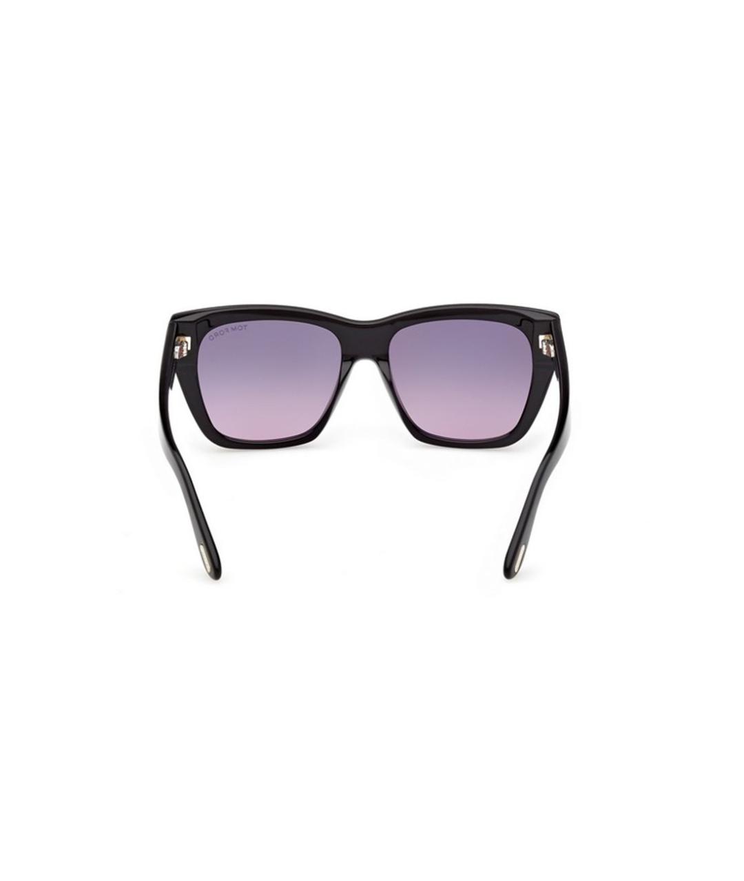 TOM FORD Черные пластиковые солнцезащитные очки, фото 4