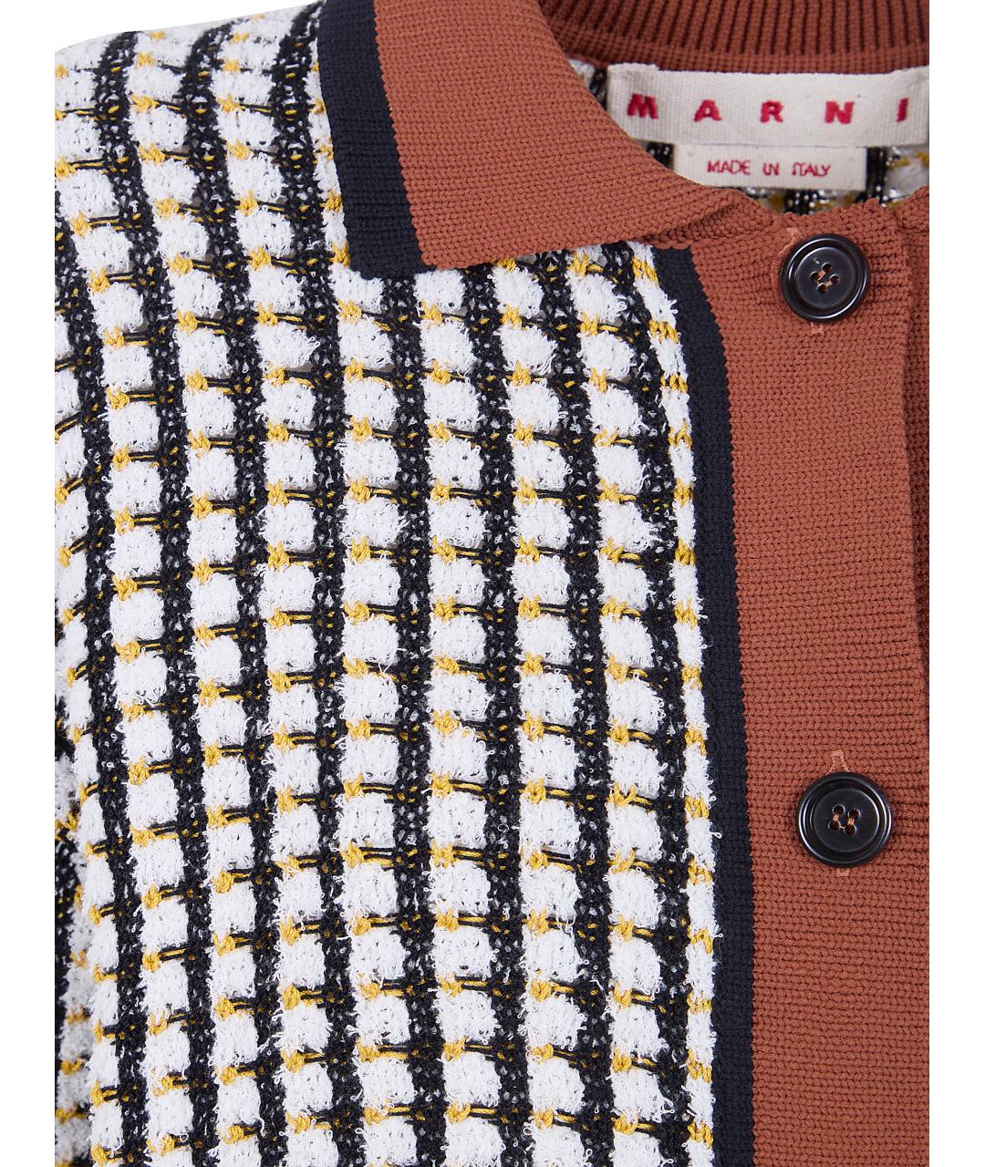 MARNI Белый хлопковый кардиган, фото 3