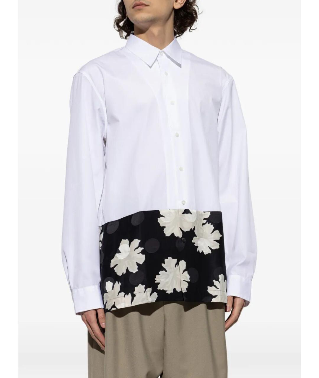 DRIES VAN NOTEN Белая хлопковая кэжуал рубашка, фото 4