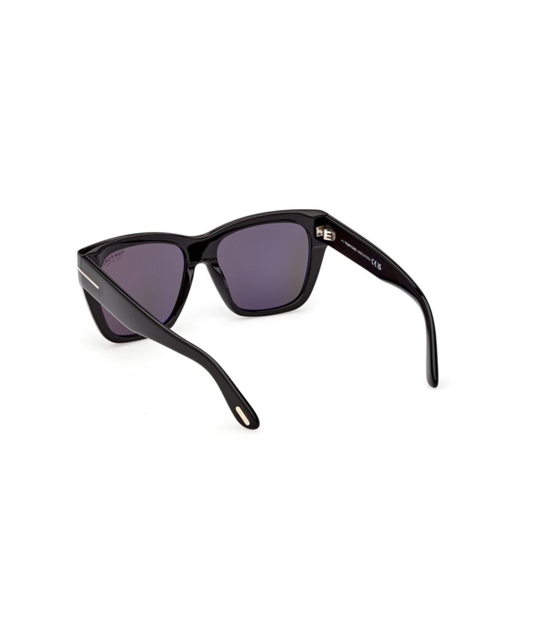 TOM FORD Черные пластиковые солнцезащитные очки, фото 3