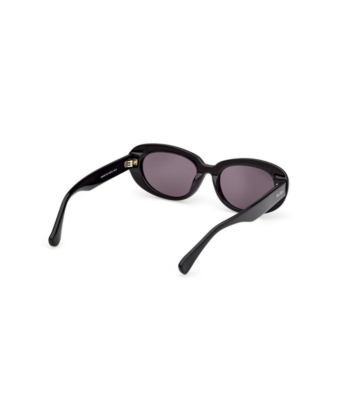 MAX MARA Черные пластиковые солнцезащитные очки, фото 5