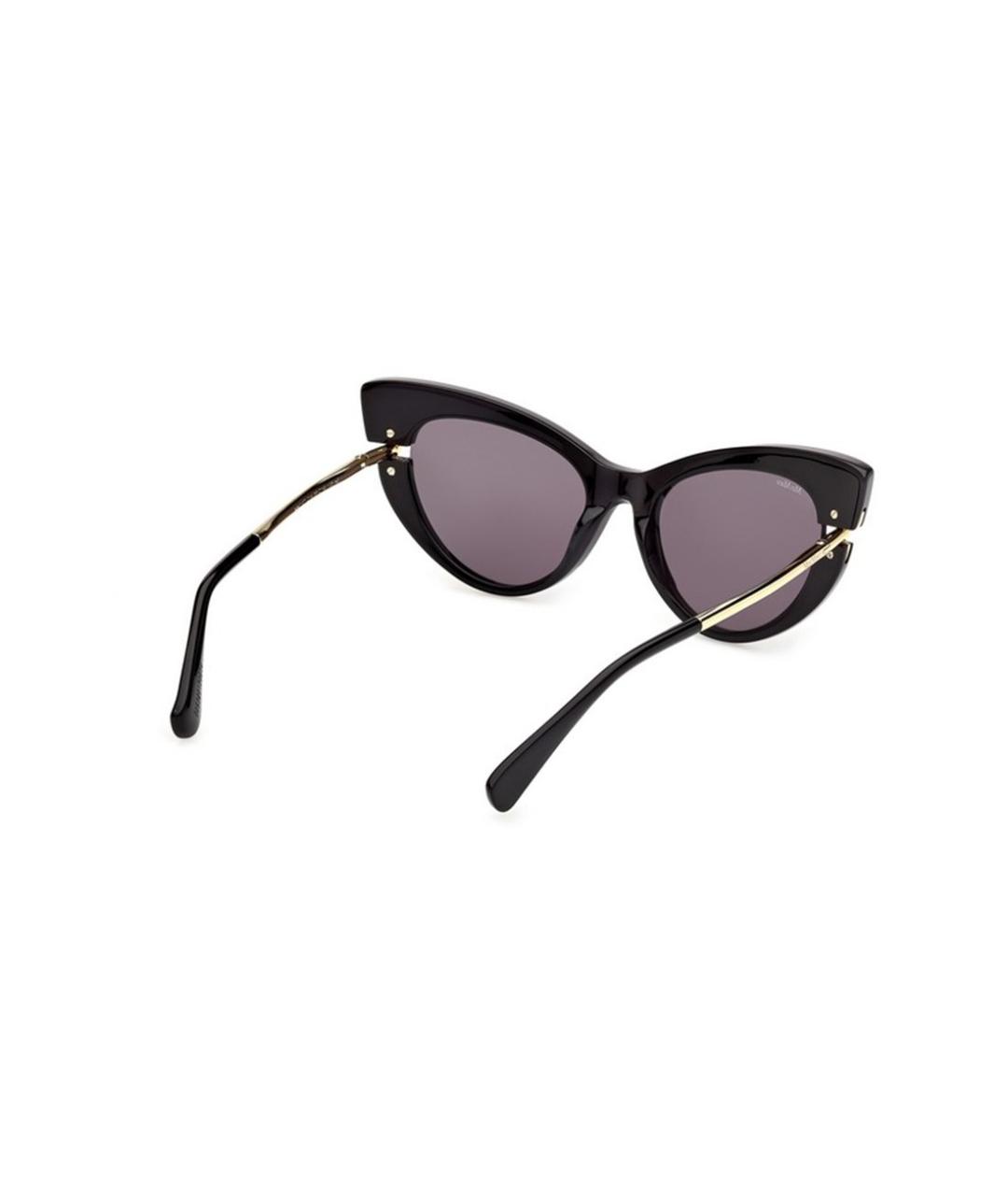 MAX MARA Черные пластиковые солнцезащитные очки, фото 5