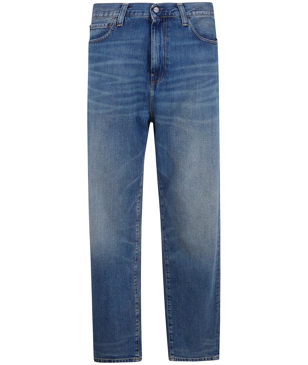 CARHARTT WIP Синие хлопковые повседневные брюки, фото 1