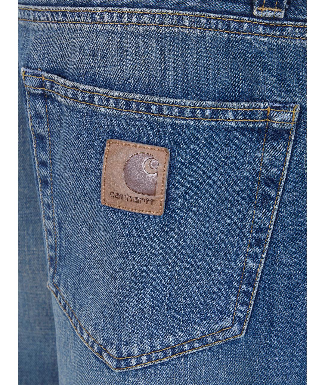 CARHARTT WIP Синие хлопковые повседневные брюки, фото 3