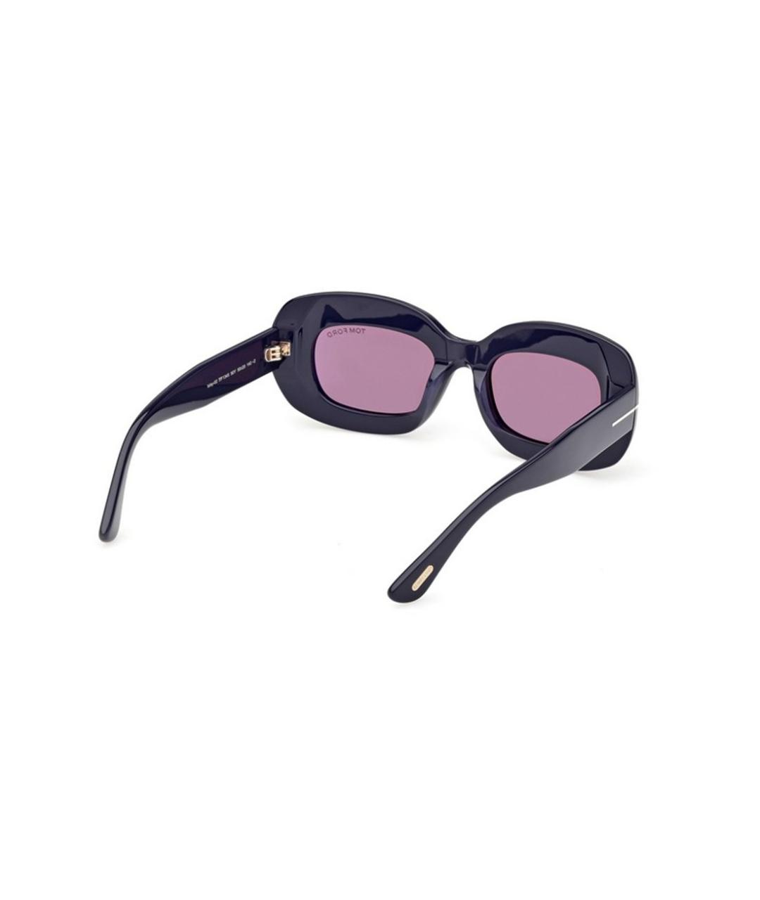 TOM FORD Синие пластиковые солнцезащитные очки, фото 5