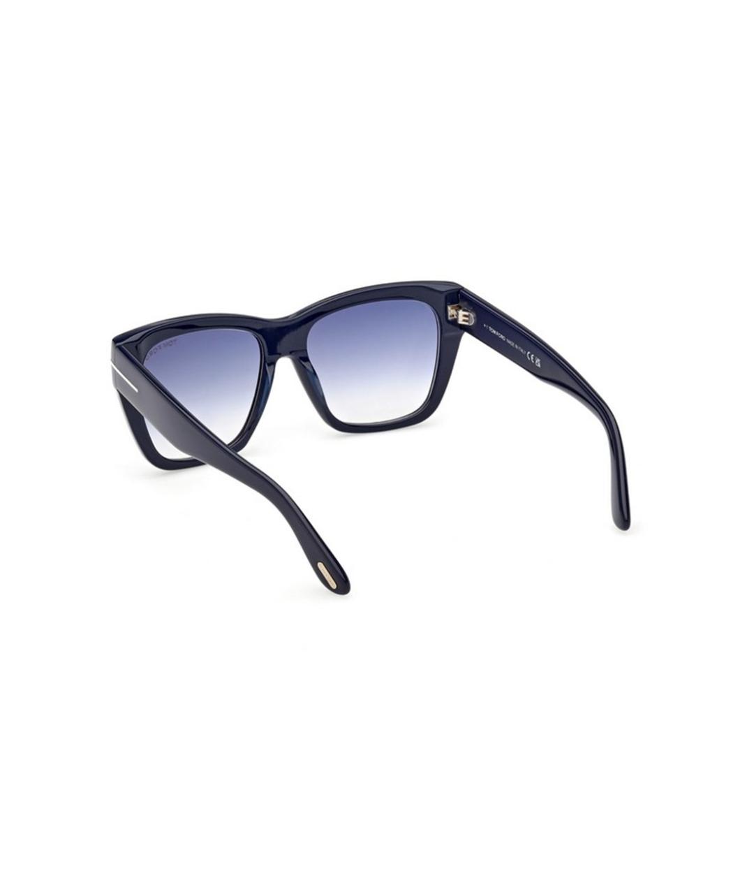 TOM FORD Синие пластиковые солнцезащитные очки, фото 3