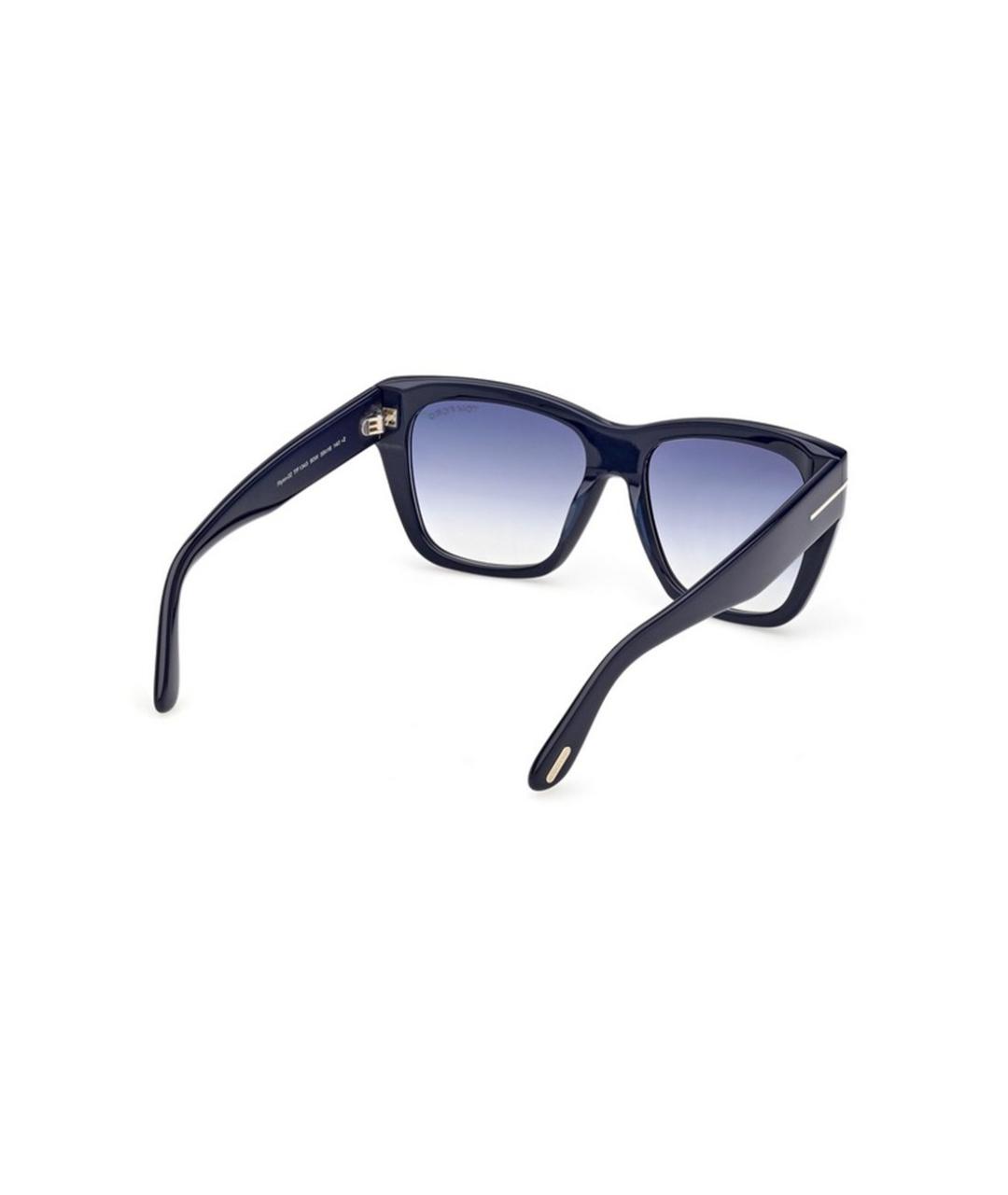 TOM FORD Синие пластиковые солнцезащитные очки, фото 5