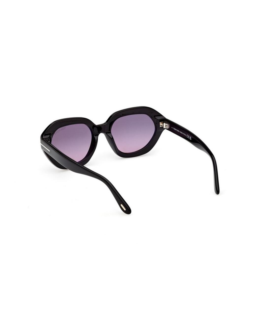 TOM FORD Черные пластиковые солнцезащитные очки, фото 3