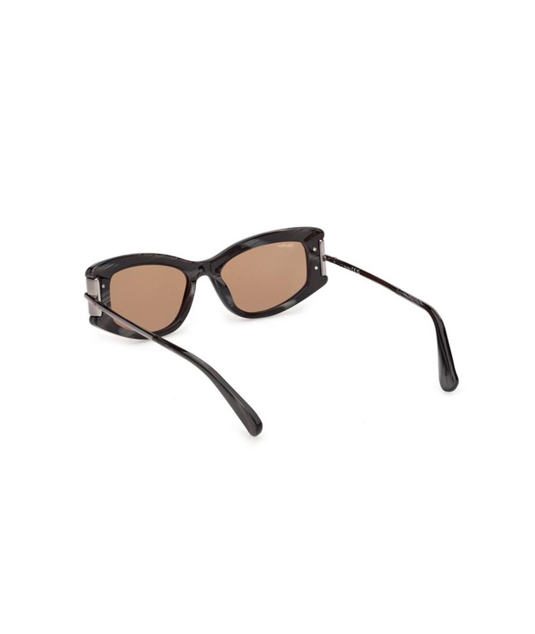 MAX MARA Черные пластиковые солнцезащитные очки, фото 3