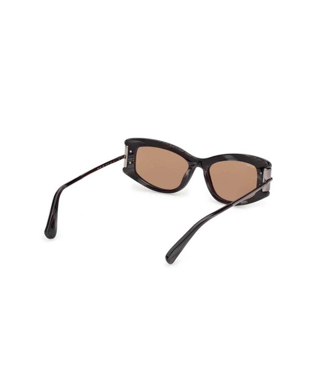 MAX MARA Черные пластиковые солнцезащитные очки, фото 5