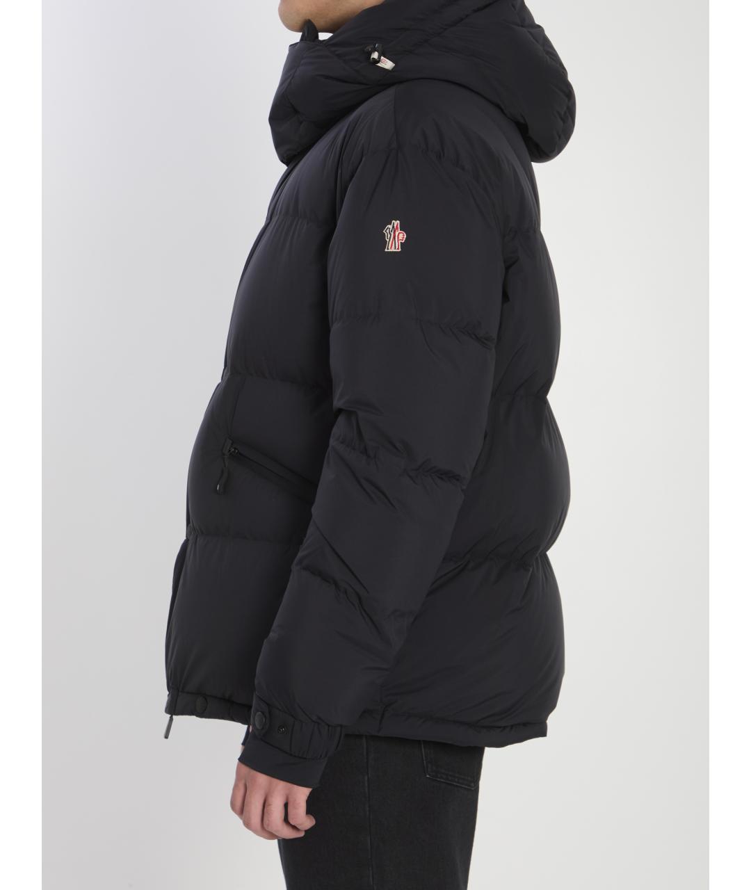 MONCLER Черный полиамидовый пуховик, фото 3